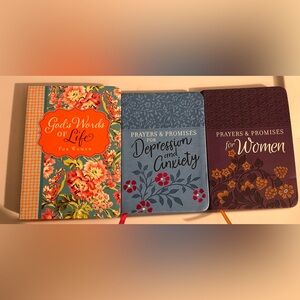 Prayers & Promises for Depression and Anxiety - Blue Floral Hardcover